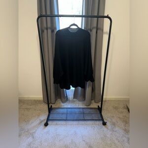 T Tahari Black Mock Turtleneck Knit Sweater